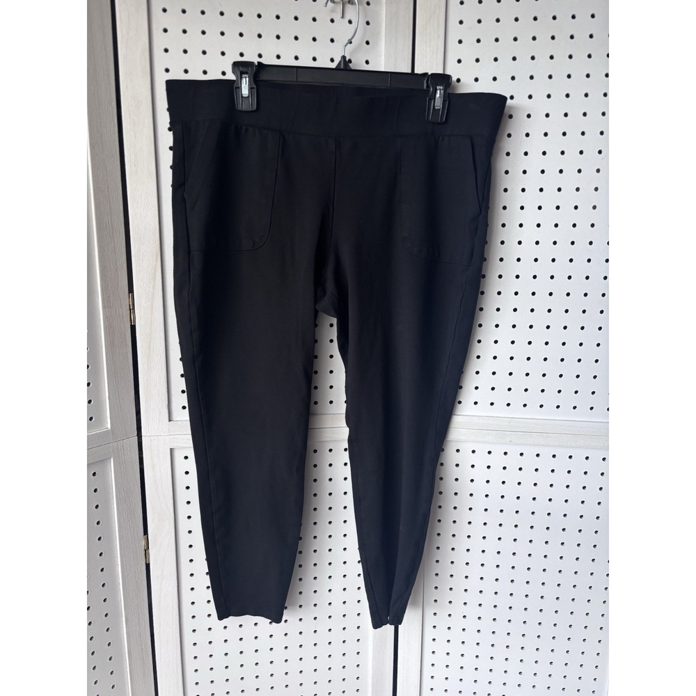 Torrid Women's‎ 2 Black Capri Leggings Pants Rayon Stretch Pockets Pull On